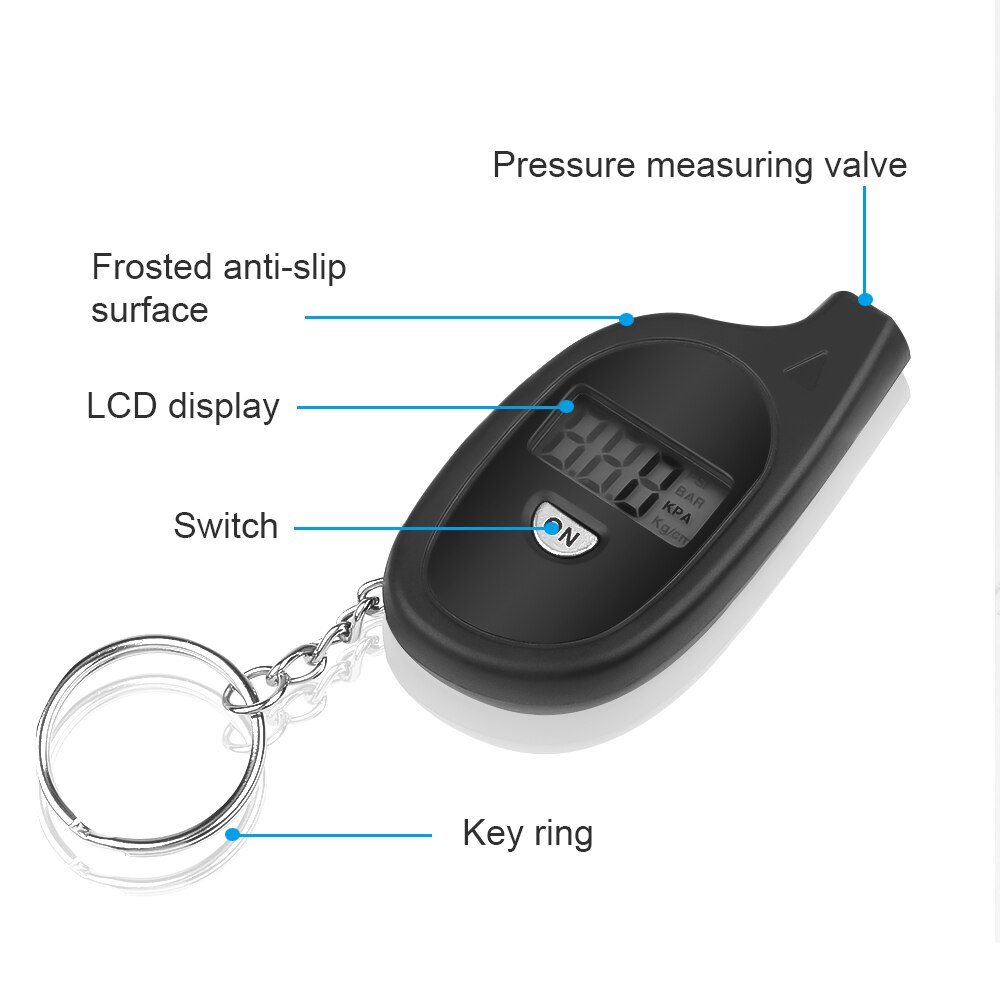 2-150 PSI Digital Reifen Manometer Bar KPA Reifendruck Meter Monitor Mini LCD Anzeige für Auto Lkw fahrrad motorrad