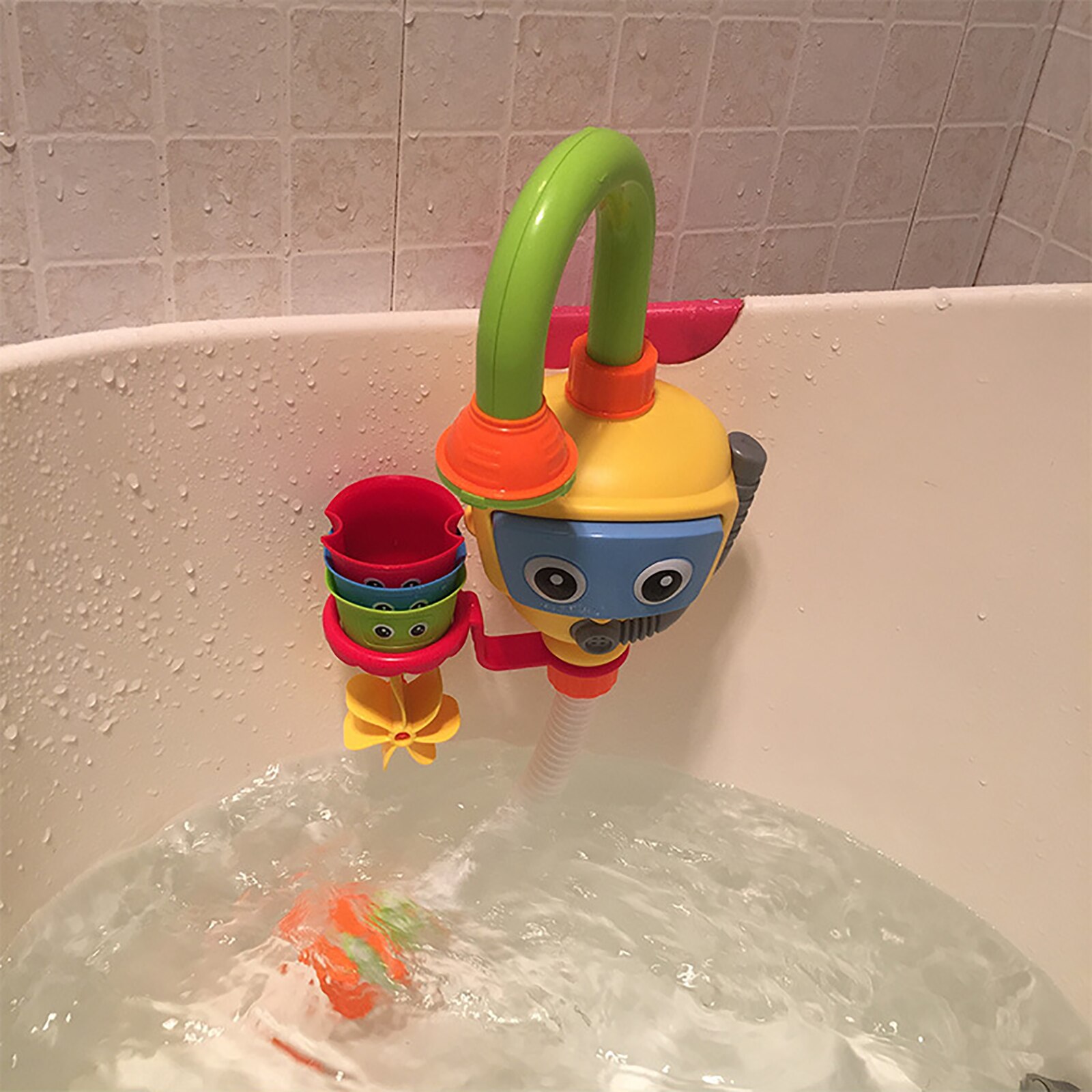 Juguete de baño con ventosa para bebés, accesorio de ducha educativo, rociador, diversión