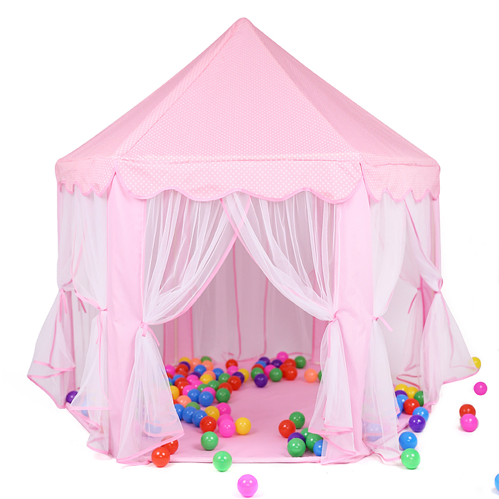 Kids Tent Portable Foldable Children&#39;s Tent Ball Play House Castle Toy Teepee Christmas Dectration Wigwam Tent For Events