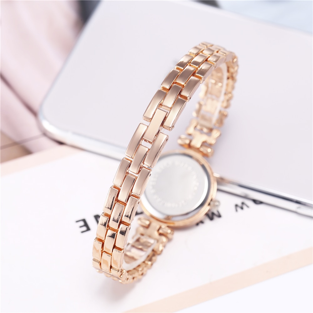 Toppmärke lyx armband klockor damklocka roséguld damklockor diamant damklockor klocka relogio feminino reloj mujer