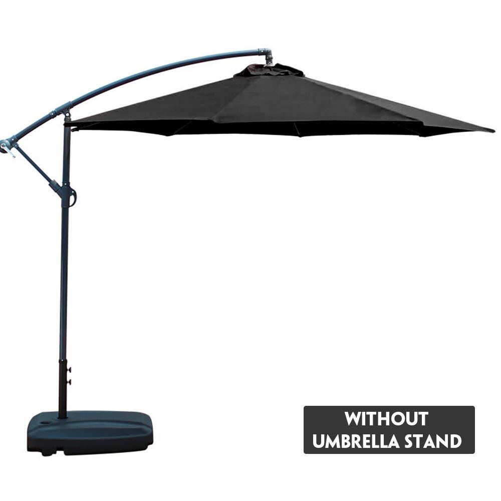 Cubierta de sombrilla con forma de hexágono de 2M, protector de Patio resistente a los rayos UV, impermeable, cubierta de sombrilla: Black