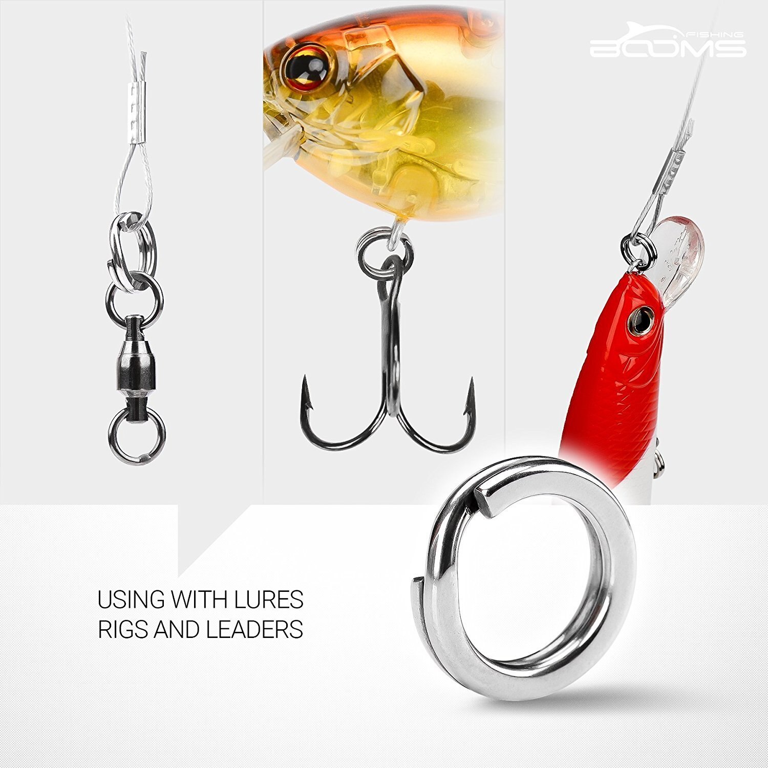 Booms Fishing FSR Stainless Steel Split Ring