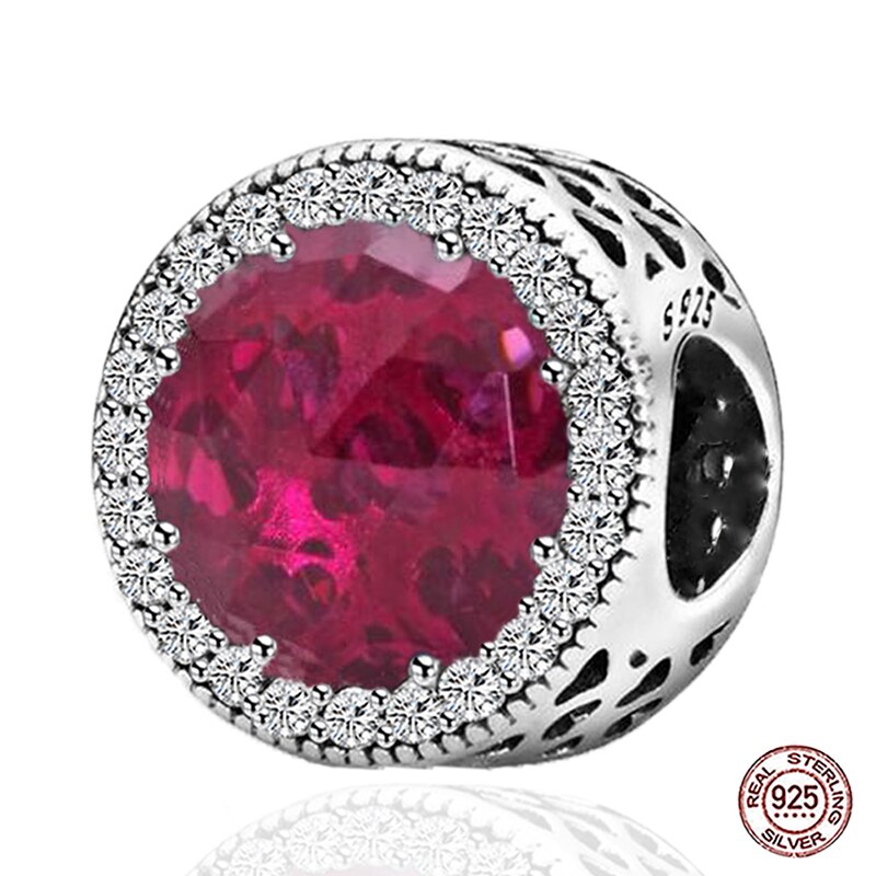 925 Sterling Silver Fit Charms Silver 925 Original Bracelets Zircon Beads For Women DIY Jewelry Making: PR096