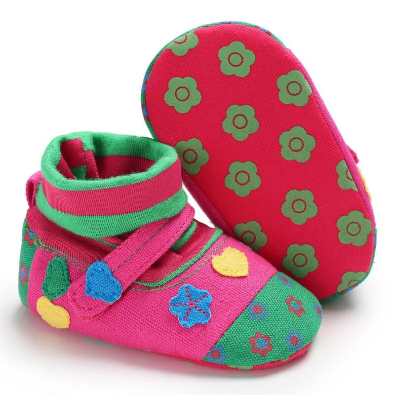 Herfst Winter Baby Laarzen Katoen Schattige Baby Toevallige Zachte Bodem Peuter Laarzen Cartoon Print Patroon Baby Laarzen