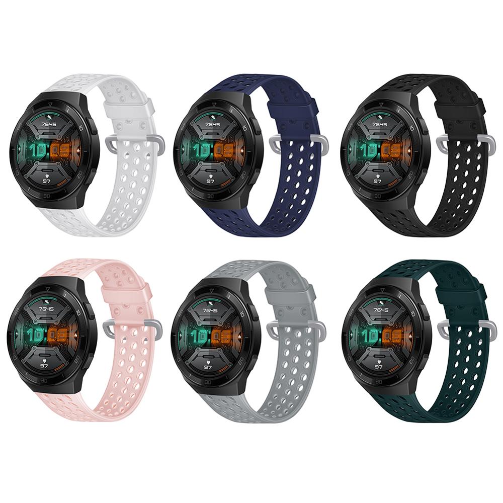 5 Kleuren Vervanging Siliconen Band Horloge Mannen En Vrouwen Horloge Bandjes Voor Huawei Horloge Gt Serie 22Mmsmart Horloge Polsbandje