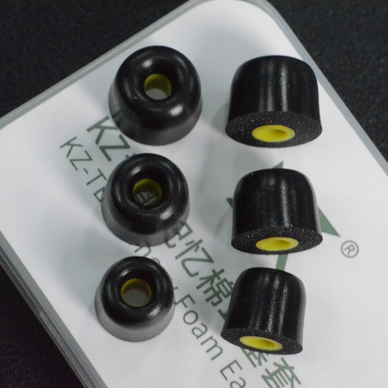 KZ High-End Memory Cotton Ear-Tips Ear Plugs Earphones In Ear Monitor Wired Headphones Noise Isolating Ear Pads Original Headset