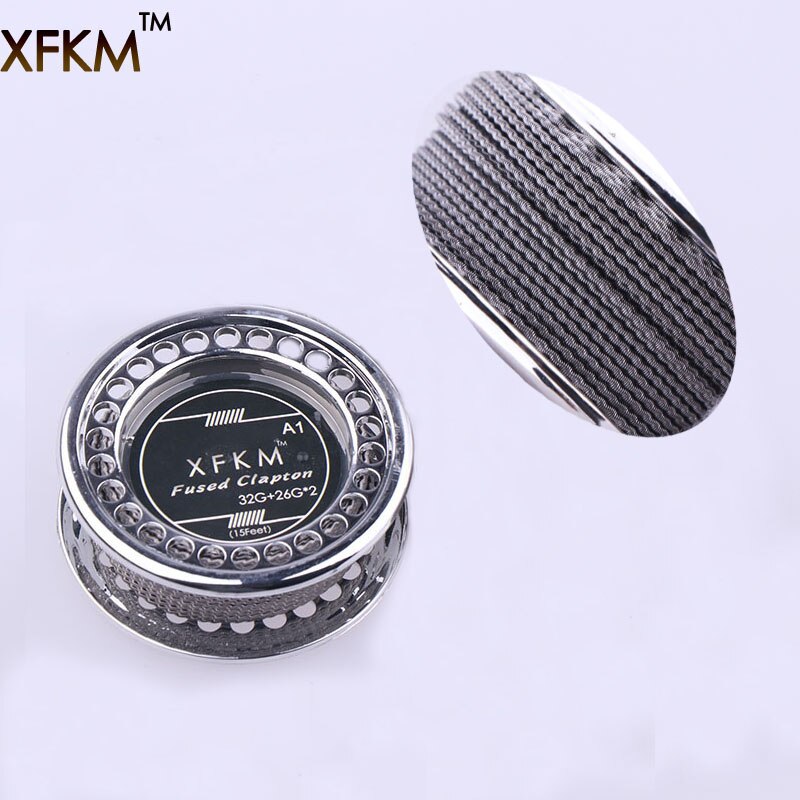 XFKM NI80/A1/316 5 m/rotolo alieno fuso Clapton per RDA RBA atomizzatore ricostruibile fili di riscaldamento strumento bobina alieno Clapton filo di riscaldamento: Fused-26-A1