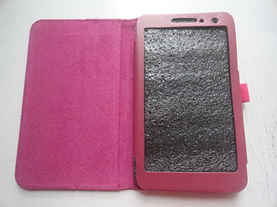 Tablet Case Voor Lenovo Tab3 730 730f 730 m 730x TB3-730F TB3-730M 7.0 inch PU Leather Case Cover Voor Lenovo tab 3 Beschermen Shell: Rose red