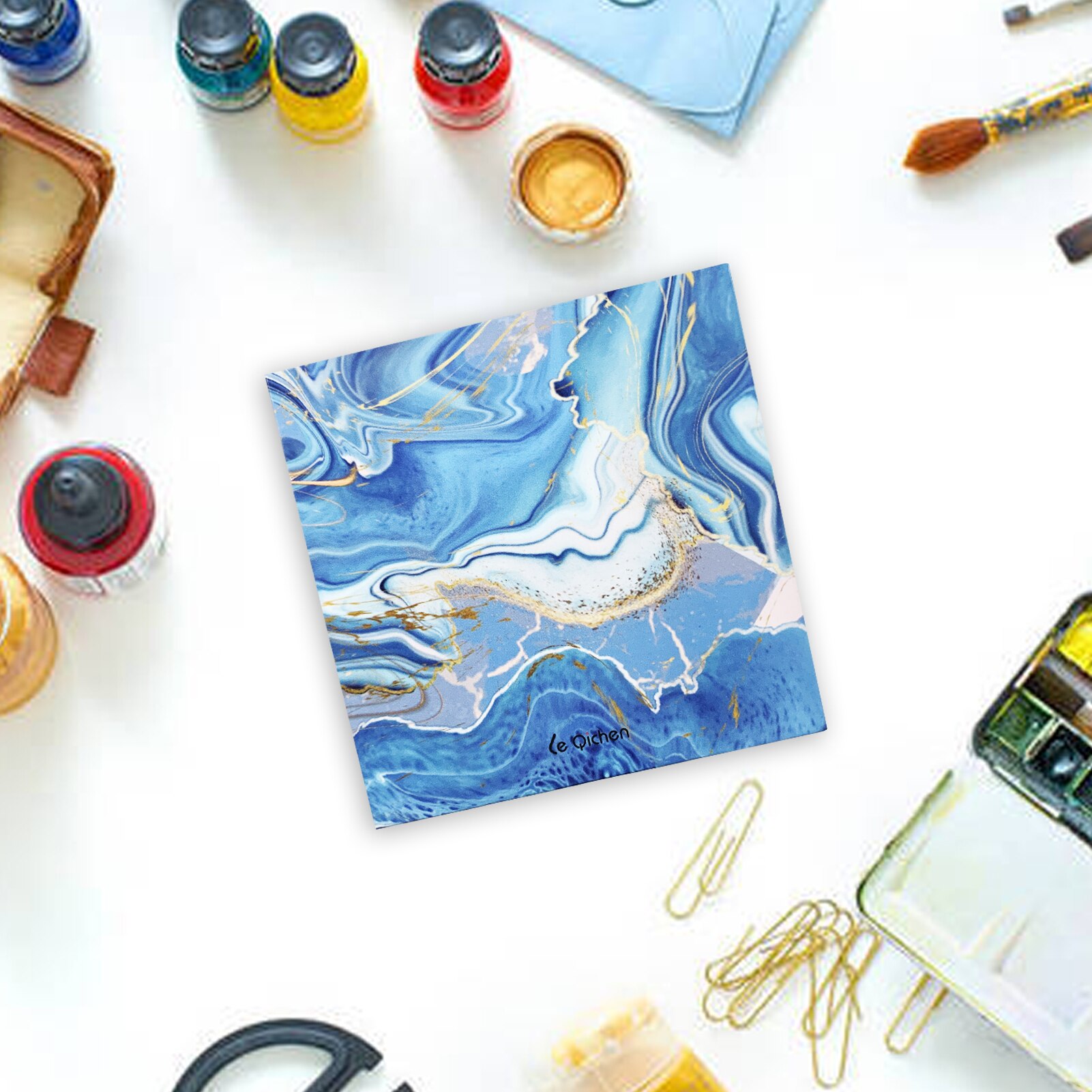 Hardcover Aquarel Schetsboeken, 3.9X3.9 ''Pocket Pads, Set Met Toning Papier En Verf Doos