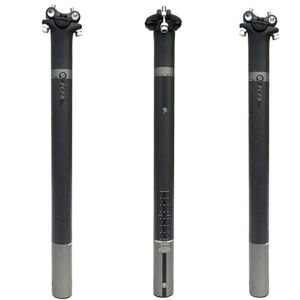 Matte carbon zadelpen fiets zadelpen race/mtb fiets 3k 27.2 30.8 31.6mm*350 400mm fiets zadelpen carbon