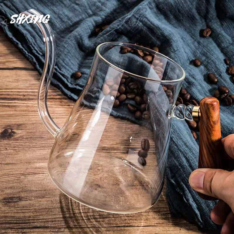 Coffee Three-piece Set with Coffee Paper Coffee Thread Coffee Sharing Pot, Reusable Glass Pot Coffee Pot Set V60 Coffee Set