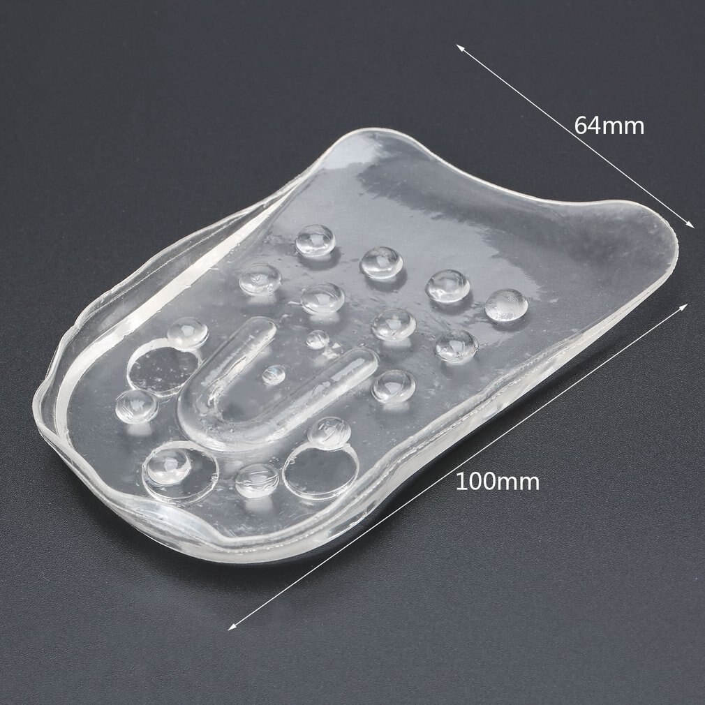 Semelles de Gel en Silicone 1 paire | Transparentes 5 couches, réglable en hauteur, Inserts de levage de chaussures, augmente la hauteur, confortable, directe