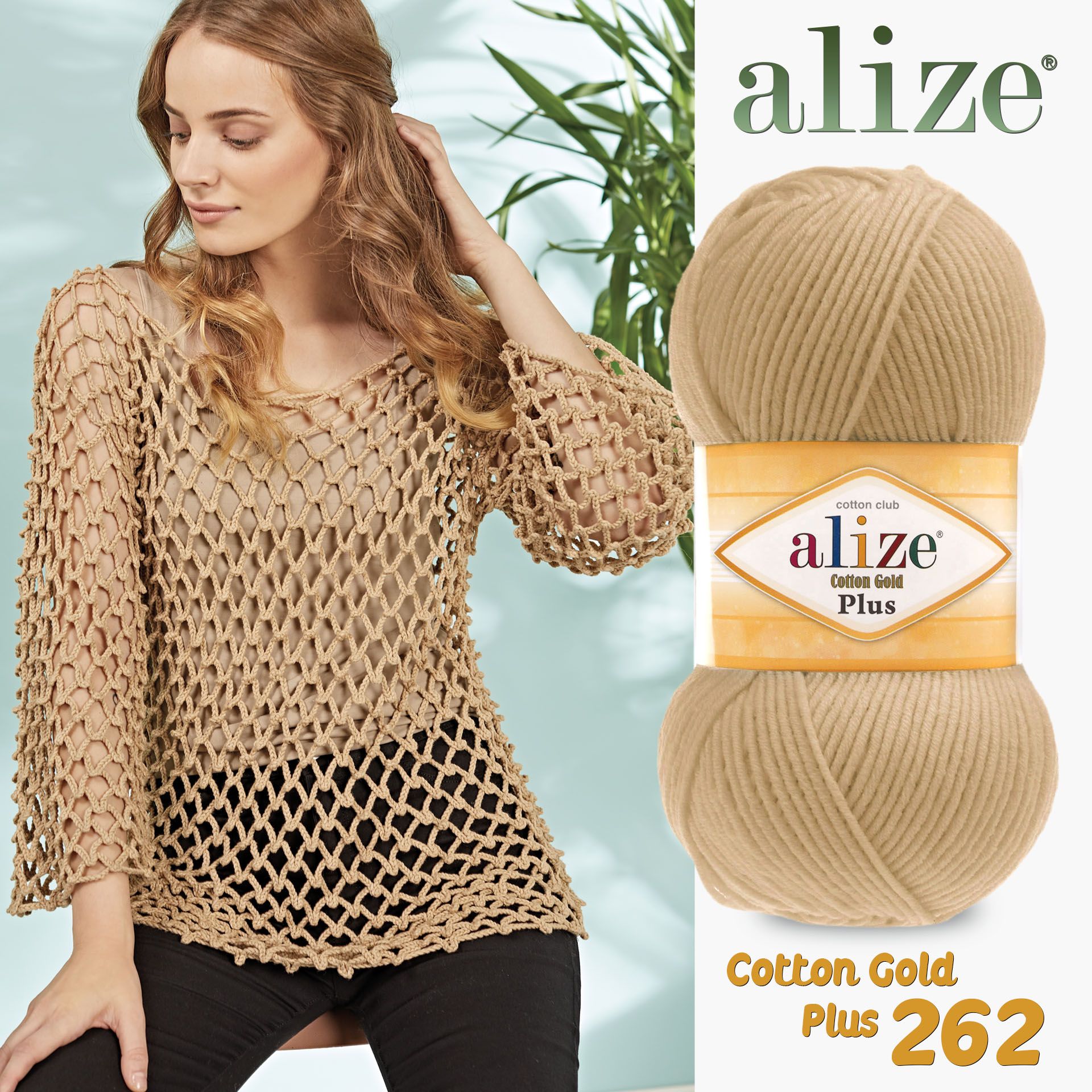 Katoen - Gebreid garen - 21 kleuropties - 200 meter (100gr) - Alize Cotton Gold Plus - Acryl - Tas - Vest - Trui - Sjaal - Sjaal - Vesten - Slofjes - Amigurumi - Baretten - Blouse - DIY