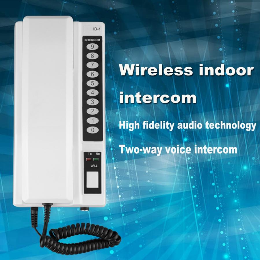 433Mhz Wireless Intercom System Secure Interphone Handsets Extendable for Warehouse Office Intercom System