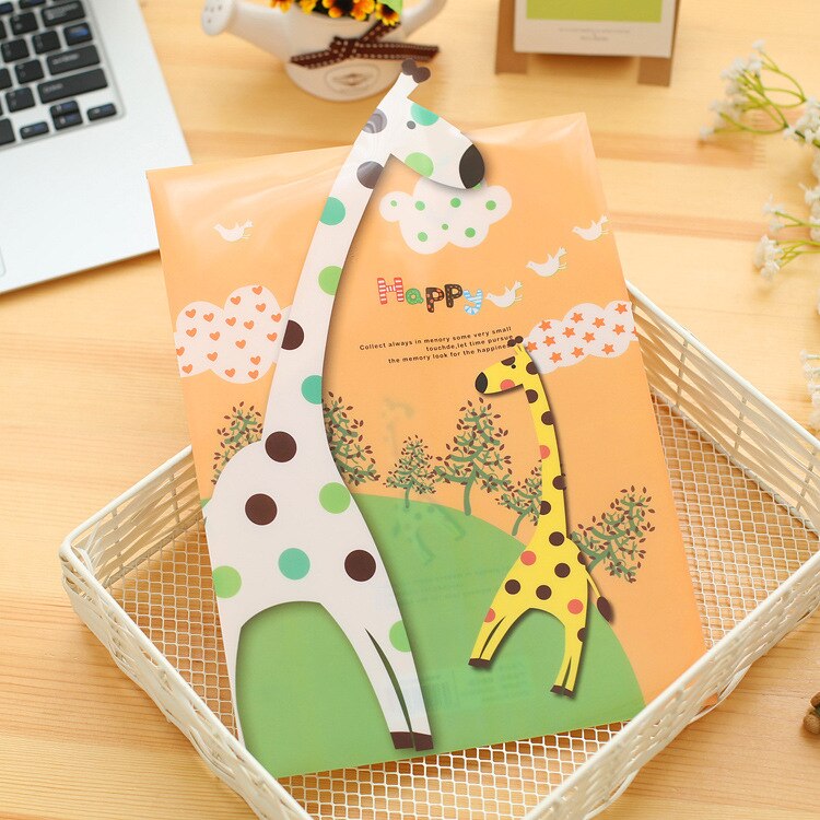 Animal Cover Cartoon File Bag A4 File Information Bag File Cover Student Stationary School Office Supply