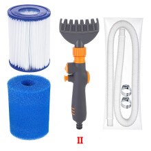 Juego de Herramientas de filtro para piscina, accesorio abrazadera de agua, limpiador