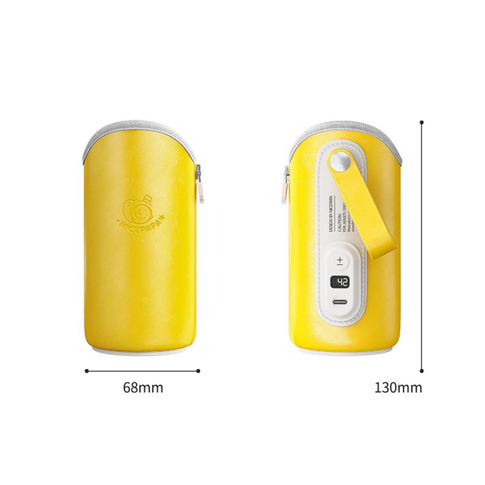 Baby Bottle Warmer Portable Milk Bottle Warmer 5 Speed Adjustment Infant Feeding Bottle Heated Cover Insulation Thermostat