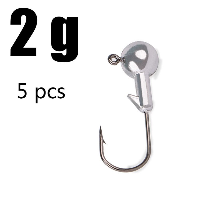 1g 2g 3g 4g 5g 10g 20g 22g 25g 28g crank Jig head hook fishing hook lead head Jig lure hard bait soft worm jig hook for fishing: 2g