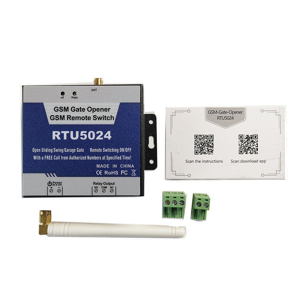Dørkontroller rtu 5024 port adgangskontroll gsm bryter for skyveport slagport