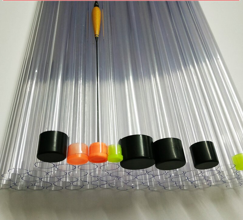 Kalastus kelluke pakkausputki kalastus bobber pvc poiju kelluvat kalastussuojat säilytysputki kannettava boya putki kalastustyökalu  b326