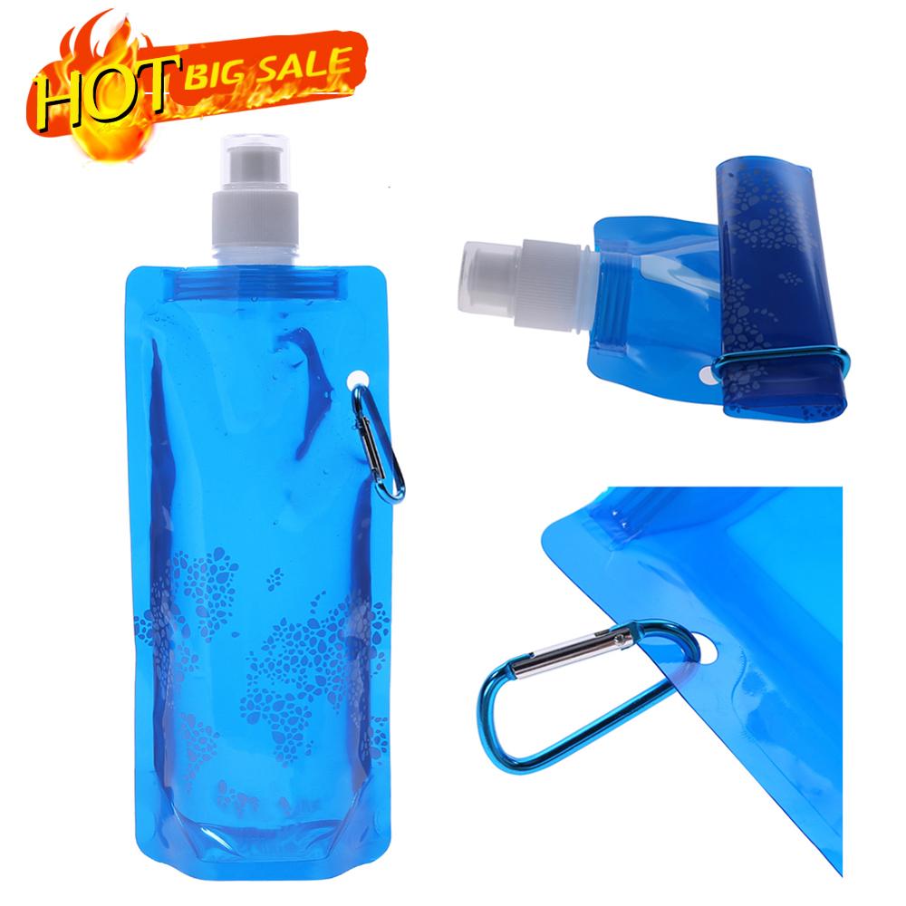 Opvouwbare Waterzak Ultralight Siliconen Water Fles Zak Draagbare Outdoor Sport Benodigdheden Wandelen Camping Zachte Fles Water Zakken