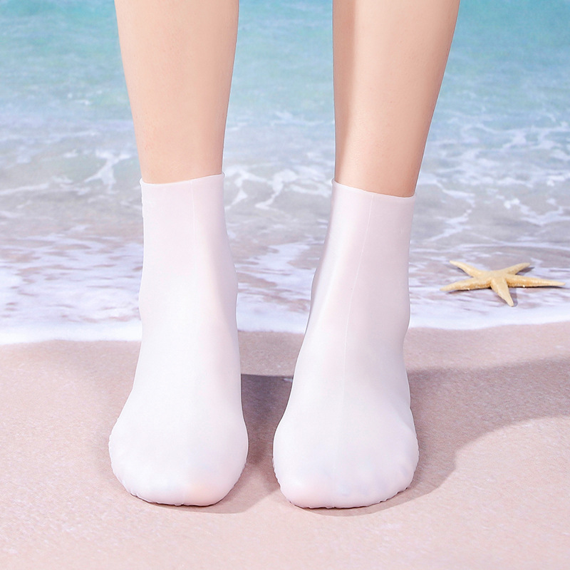 Calzini da acqua Calzini da muta in silicone per pinne da nuoto Scarpe da rana Pinne Calzini da sub per snorkeling da spiaggia in materiale morbido antiscivolo