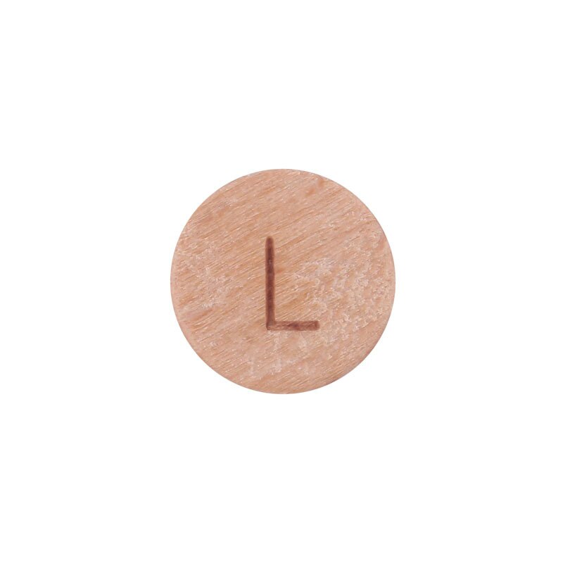 100 teile/los Natürliche Holz Perlen Runde Buchstaben 15mm Alphabet Perlen Für Schmuck Machen Liefert Diy Armbinde Halskette Zubehör: Silber