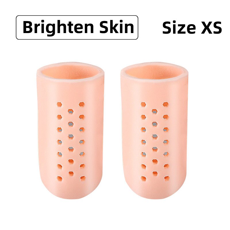 2 stücke = 1 paar Finger Zehenschutz Silikon Gel Abdeckkappe Schmerzlinderung Verhindert Blasen Hühneraugen Nagel Werkzeuge Fußpflege Zehenspreizer: Orange