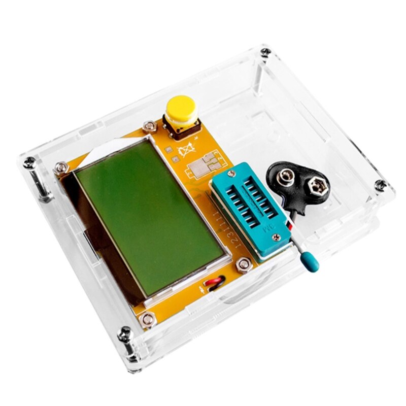 Gennemsigtig akryl kasse shell kasse til lcr -t4 esr transistor tester kapacitans