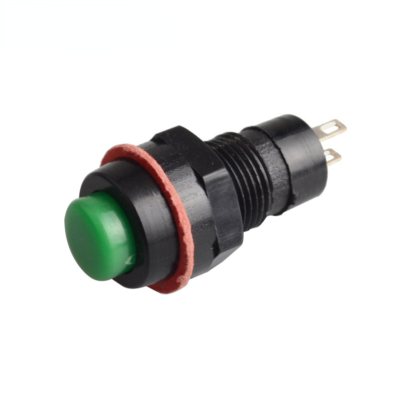 Spring return push button switch 10mm Normally Open no-fixed switch , momentary push button Latching Push Button 6pcs