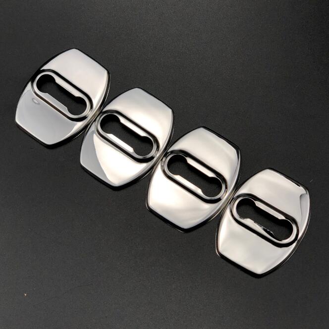 Car-Styling Door lock Buckle Cover for TOYOTA LANDER CRUISER Venza PRADO REIZ PRIUS YARIS HIGHLANDER Previa COROLLA RAV4 EZ VIOS: stainless steel