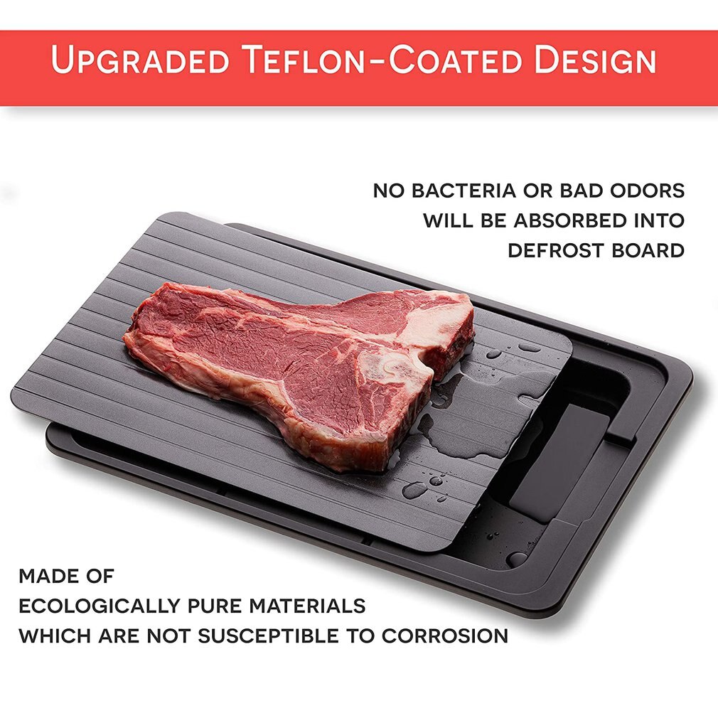 Frozen Food Thawing Tray With Water Tank Thawing Frozen Food Plate Aluminum Material Household Steak Exclusion Board