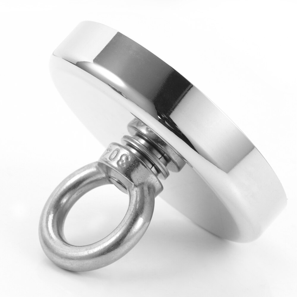 198/330/441lbs Strong Salvage Magnet Pot Fishing Magnet Deep Sea Salvage Fishing Neodymium NdFeB Magnet Treasure Hunter Holder