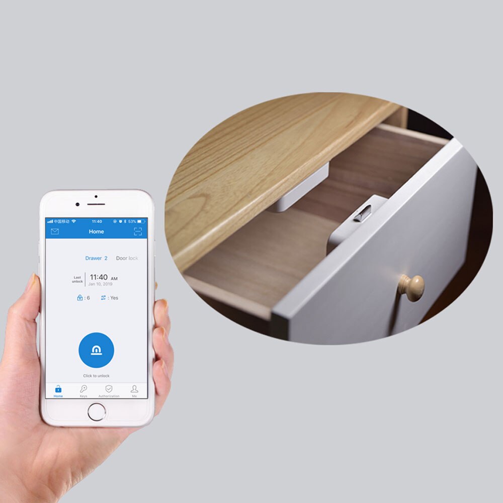 intelligent elektronisk bluetooth-lås app kontrollfil lås sko oppbevaringsskap brevboks lås dør skuff møbler lås