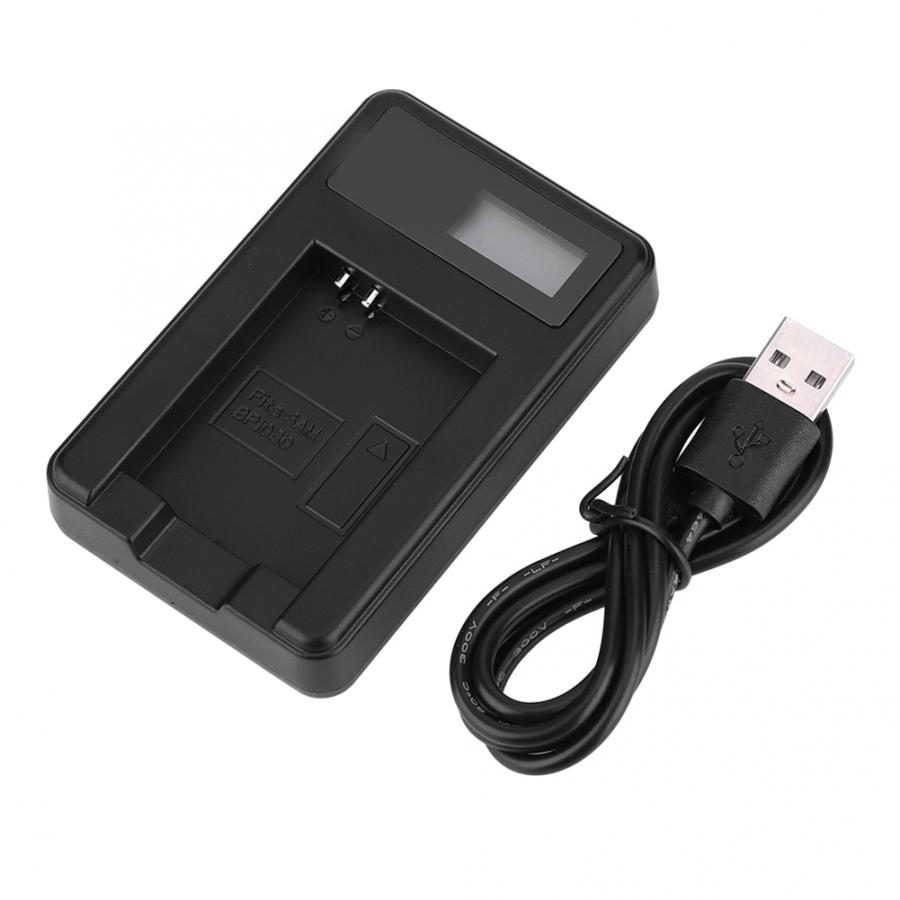 BP1030 Camera Rechargeable Lithium Ion Battery Charger USB Single Fast Charging with LCD Display Camera Battery Charger