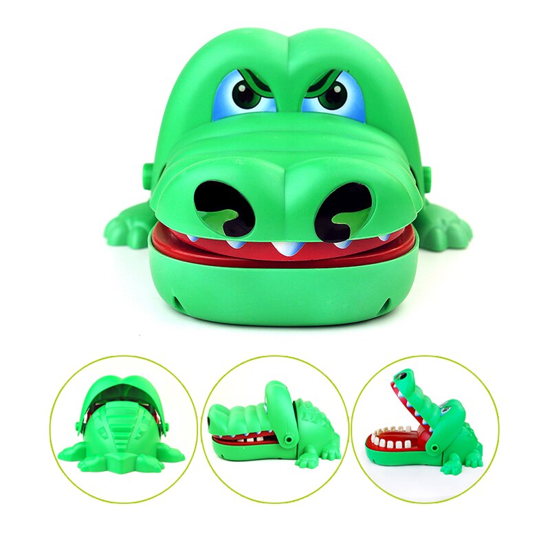 POP Size Large Crocodile Mouth Dentist Bite Finger Game For Trick people And Funny Toy As