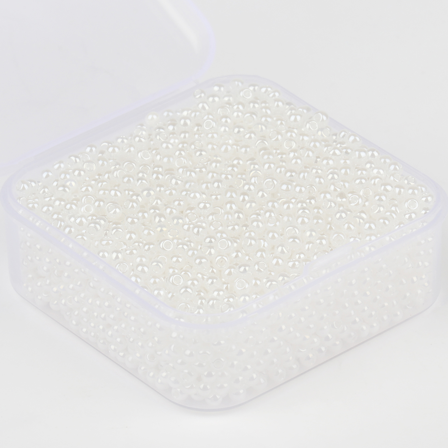 4000 pièces/boîte 2mm breloque perles de rocaille en verre tchèque entretoise perles en vrac pour Bracelet fait à la main collier fabrication de bijoux résultats fournitures: Clair