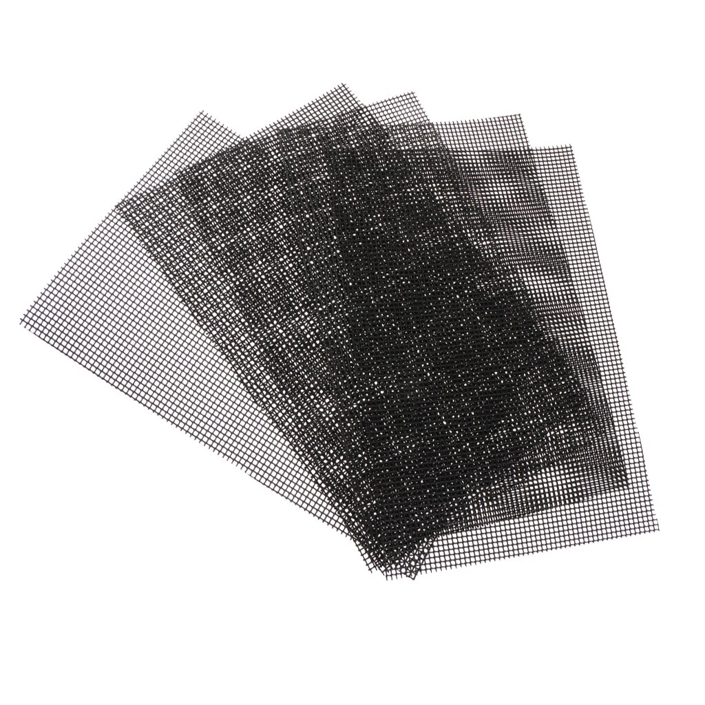 5X Plastic Black Drainage Mesh Sheet Cuttable Flowerpot Bottom Net Cuttable