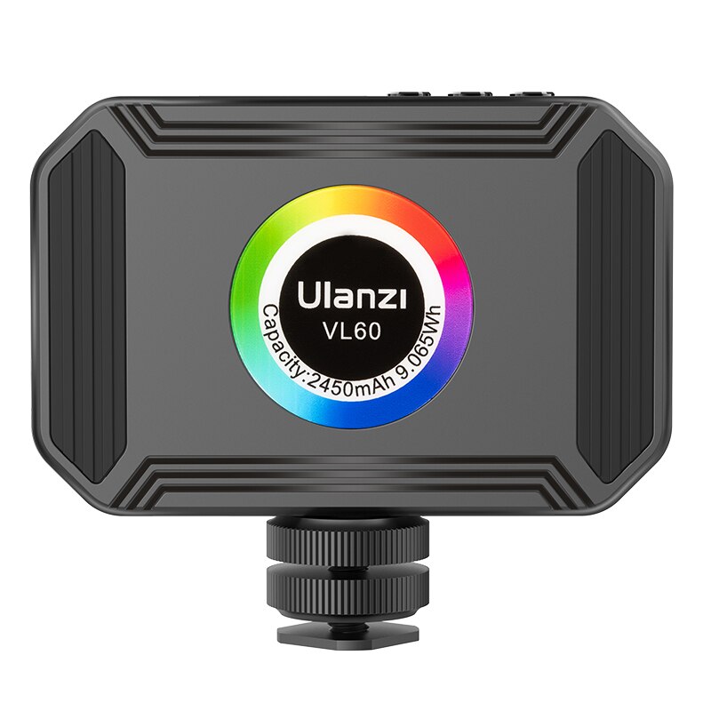 Ulanzi VL60 RGB Camera Light Pocket Led Video Light With Magnetic Dimmable CRI95+ 2500K-9000K 20 Light Scenes Effect Type-C Port: Default Title