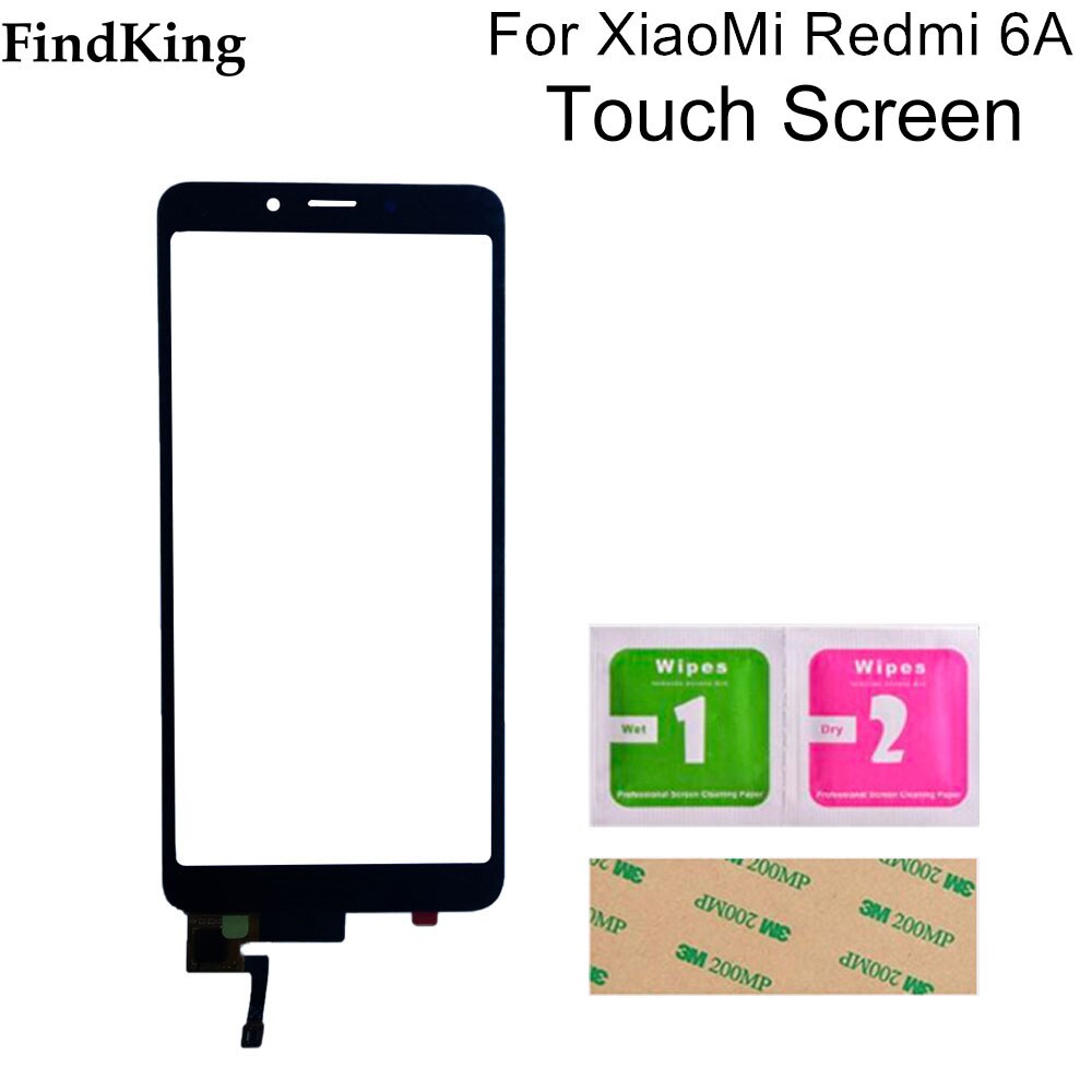 5.45 ''berühren Bildschirm Vorderseite Glas Für Xiaomi Redmi 6 6A Touchscreen Digitizer Sensor Tafel Ersatz Teile Werkzeuge Kleber: schwarz nein Tools