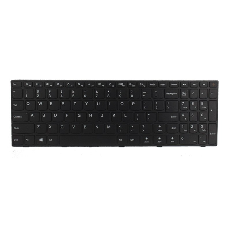 teclado de EE.UU. para lenovo ideaPad 110-15ISK 110-15IKB 110-17ACL 110-17IKB 110-17ISK US teclado para portátil No retroiluminado con marco