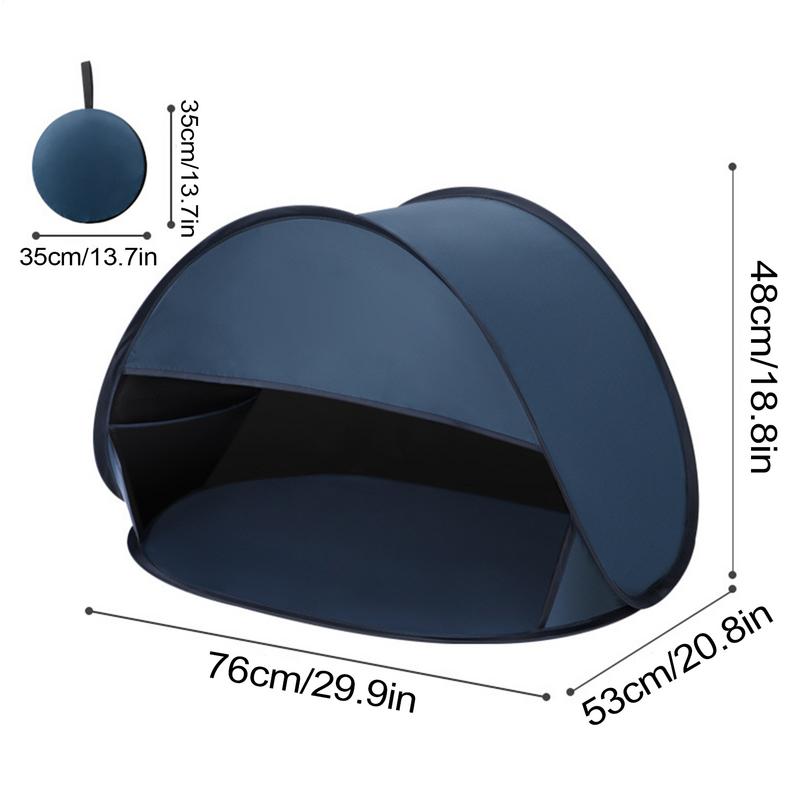 Head Shade Tent Instant Beach Tent Head Shade Protection Canopy Face Head Shade Protection Tent Portable Breathable Small Tent