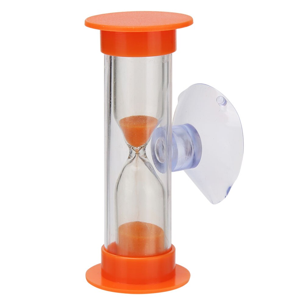 1Stck 2Min 3Min Sanduhren Für Dusche Timer/Zähne Bürsten Timer Mit Saugnapf Sanduhr Sand Uhr timersHome Dekor 5 Farben: Orange / 3 min