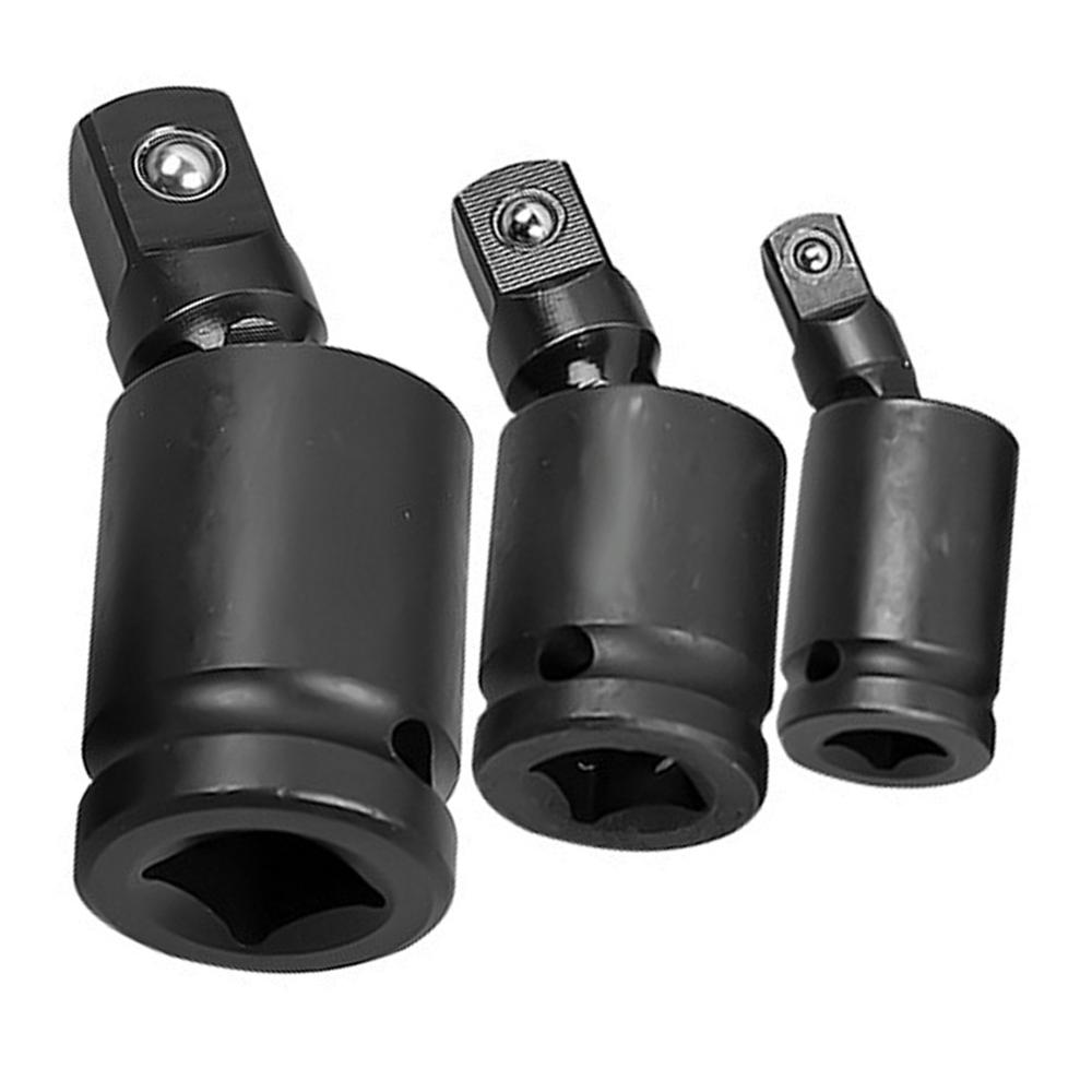 3 stk universell støtfeste 3/8 " 1/2 " 1/4 "kjøre vingle svingbar utvidelse håndverksnøkkelnøkkel adapter håndverktøy