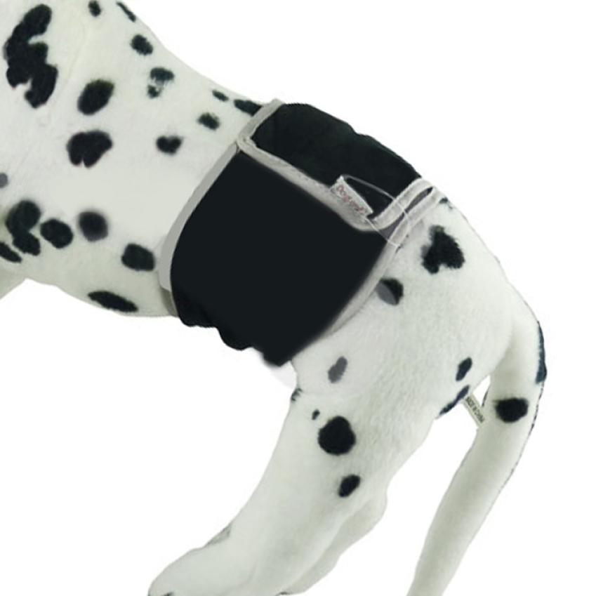 Transer kjæledyr hund solid truser for hunder fysiologisk kvinnelige biper for hunder bukser kjæledyr menstruasjonsbukse valp hund truse 2.1: Svart / Xl