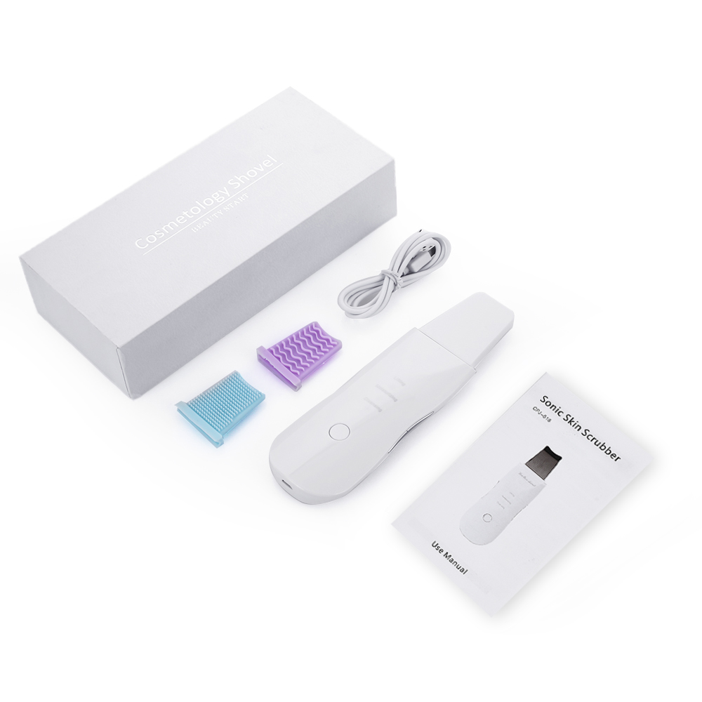 Ultrasonic Skin Scrubber Deep Face Cleaning Machine Peeling Shovel Facial Pore Cleaner Face Skin Scrubber Lift Machine: no ultrasonic 2