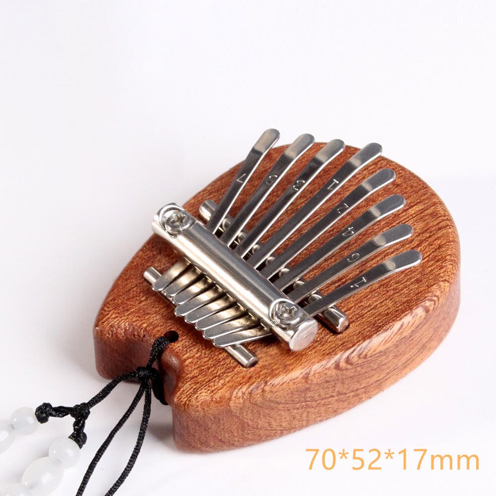 Mini Kalimba 8 Keys Thumb Piano Great Sound Finger Keyboard Musical Instrument For Kids Girlfriend Festive MultiStyles: Brown wooden cat