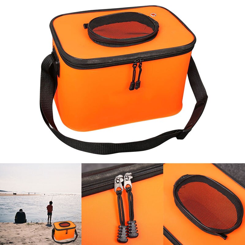seau d'eau pliable baril voiture nettoyage lavage seau boîte de rangement pour Camping en plein air pêche XD88