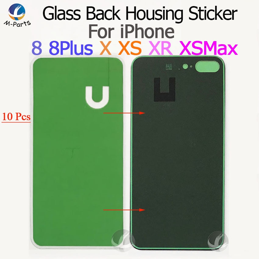10 pçs/lote Cola Adesivo Dupla Face Para iPhone 8 Plus X XS XR XSM Max XSMax 11 Pro Max 11Pro Back Tampa Da Caixa Tampa Adesivo