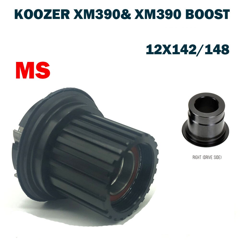 Koozer MTB Bicycle Hub Cassette 12 Speed Body for XM390 390 BOOST Hyperglide HG 8-11S Eagle NX GX XD Micro Spline MS 12S Freehub: MS With TA Cap